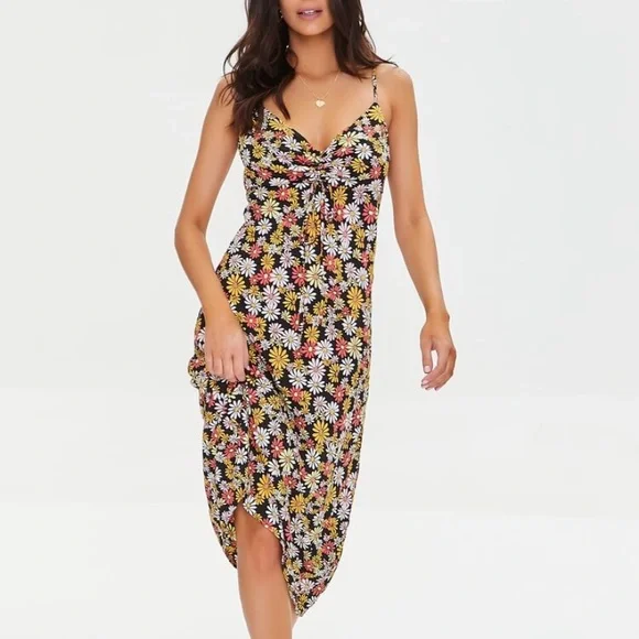 Forever 21 | Dresses | Forever 2 Floral Midi Dress | Poshmark